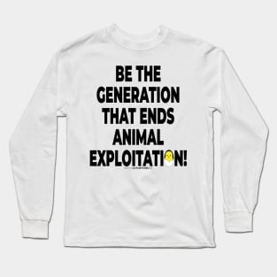 Vegan Activist #takingblindfoldsoff 4 v2 Long Sleeve T-Shirt